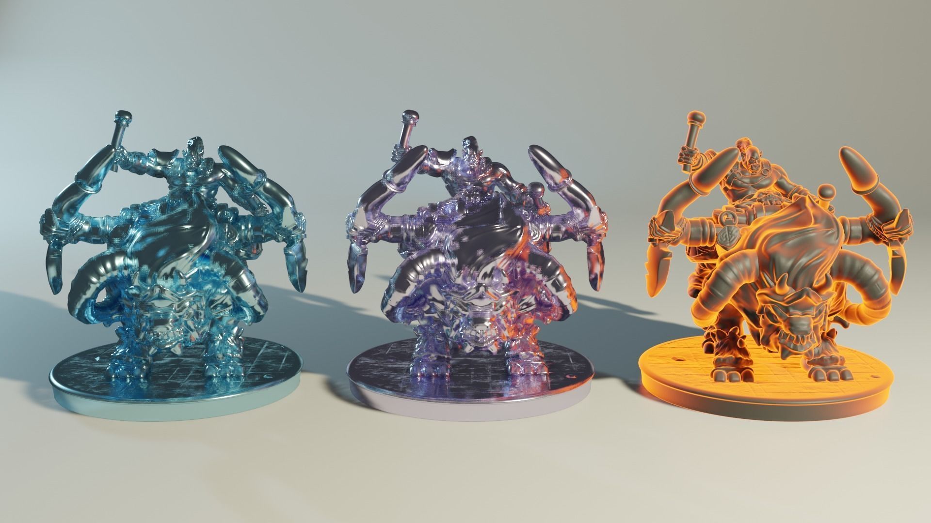 Katatonia Mounted Beast and Orc 3D printing Model 3D print model_14