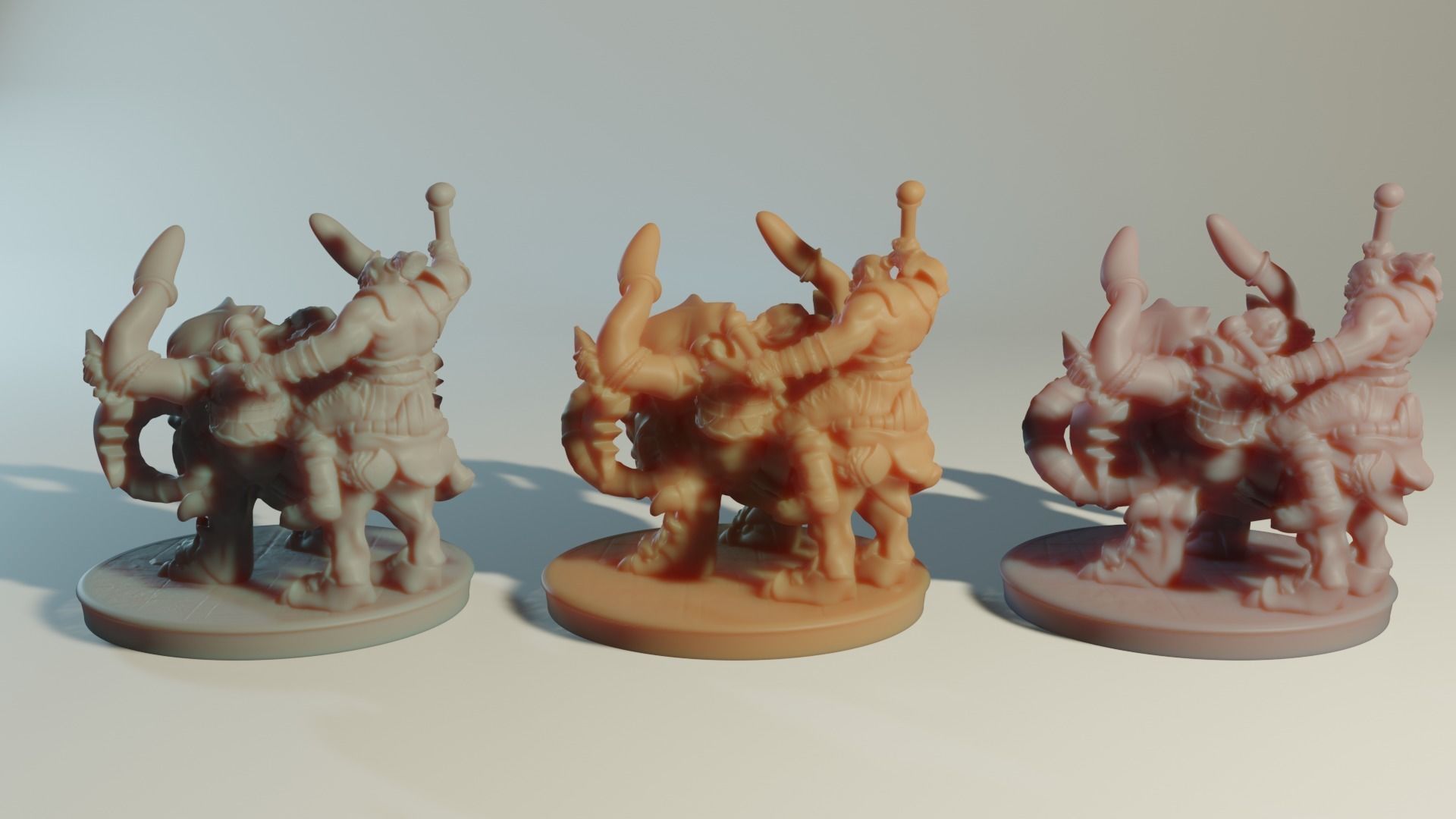 Katatonia Mounted Beast and Orc 3D printing Model 3D print model_6