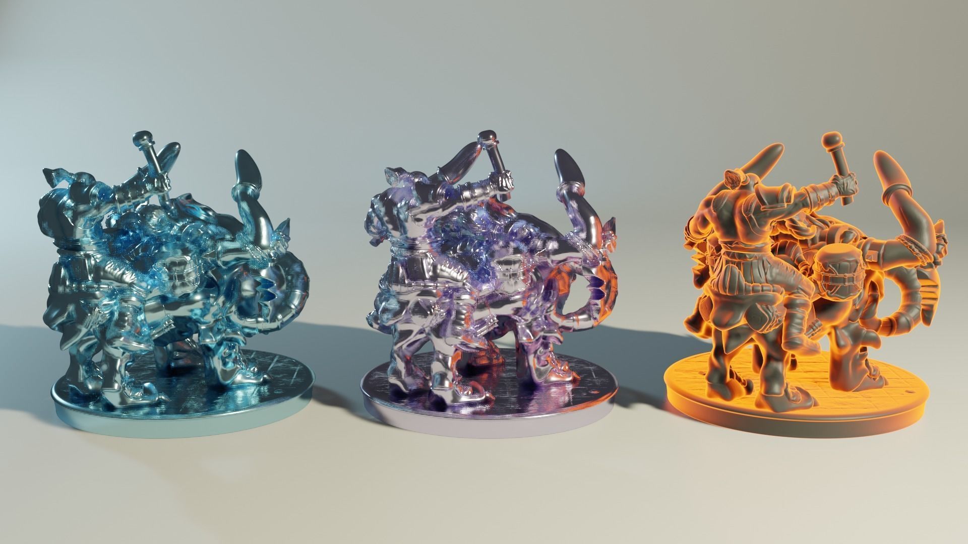 Katatonia Mounted Beast and Orc 3D printing Model 3D print model_11