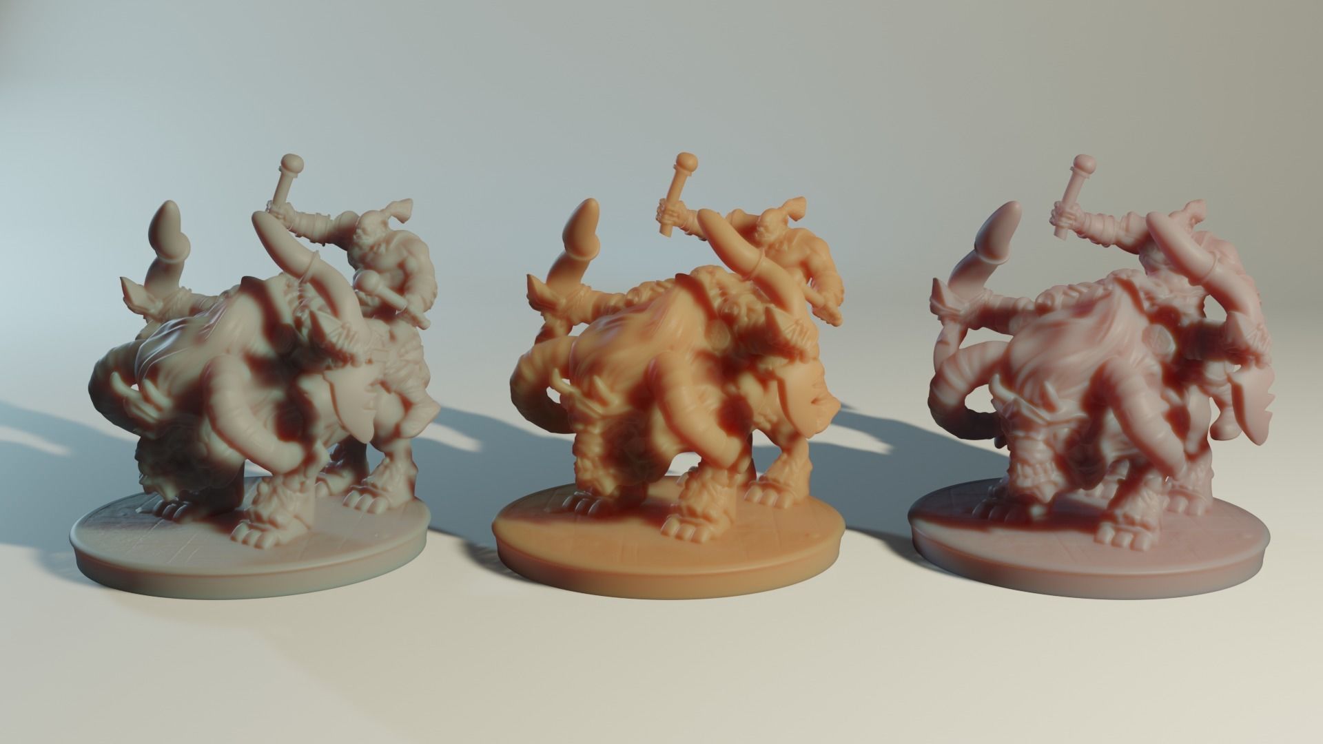 Katatonia Mounted Beast and Orc 3D printing Model 3D print model_8