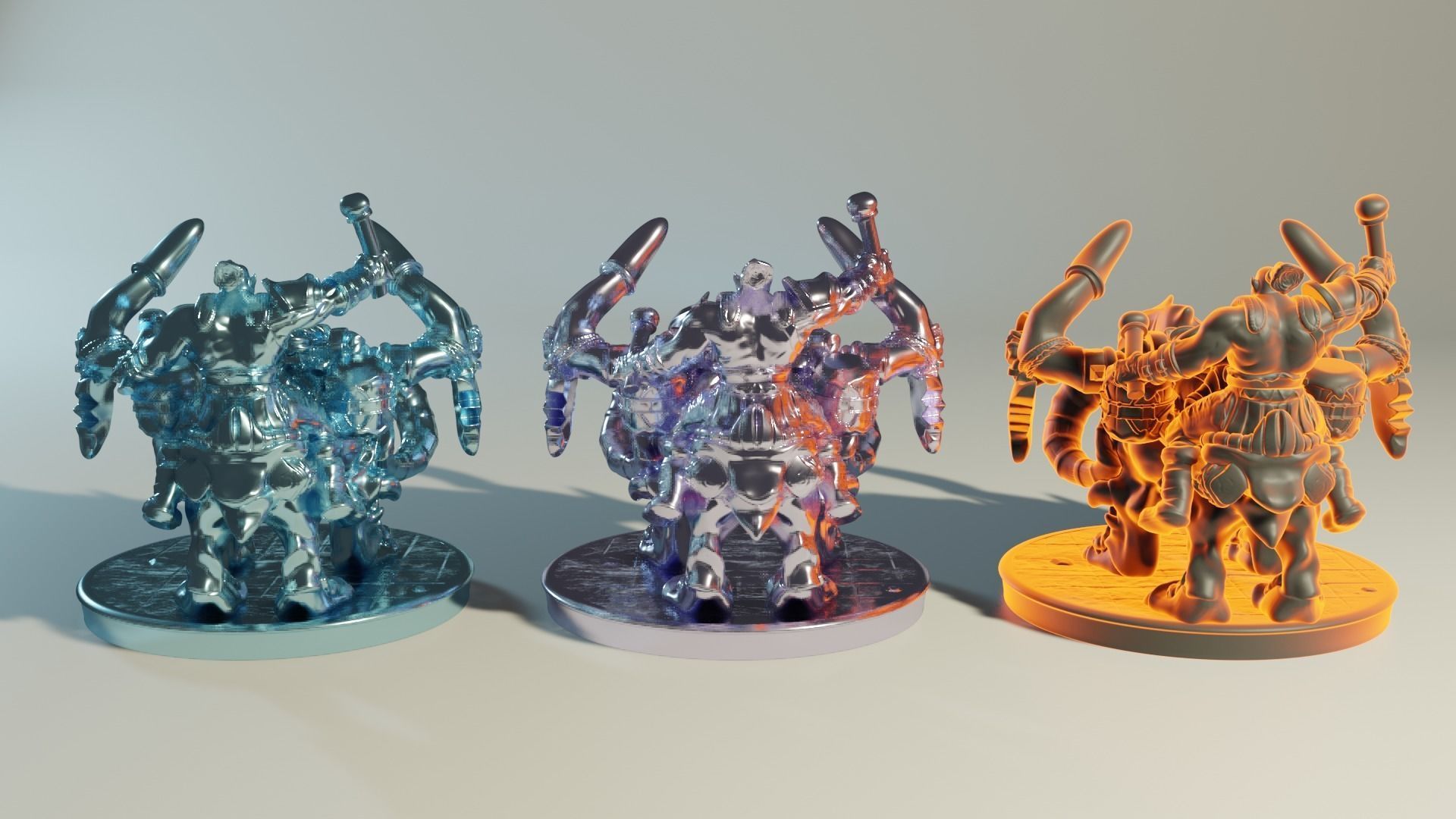 Katatonia Mounted Beast and Orc 3D printing Model 3D print model_12