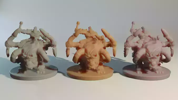 Katatonia Mounted Beast and Orc  3D printing Model 3D print model