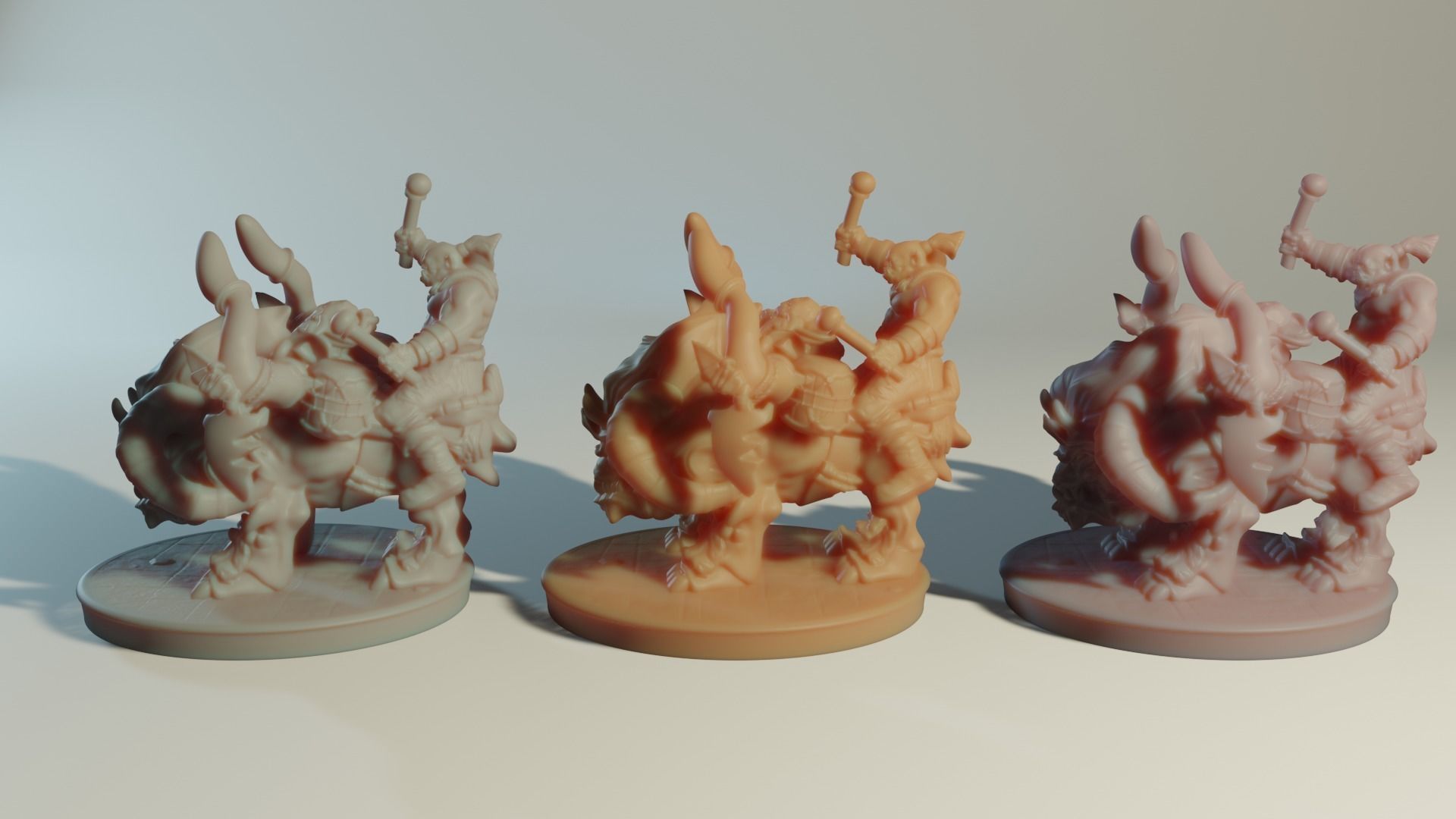 Katatonia Mounted Beast and Orc 3D printing Model 3D print model_7