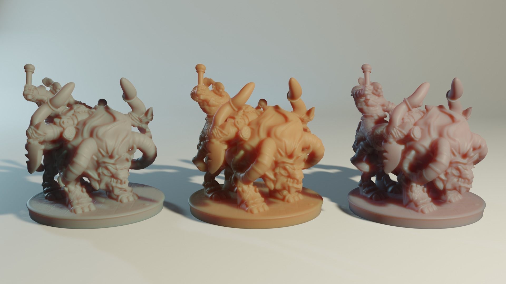 Katatonia Mounted Beast and Orc 3D printing Model 3D print model_2