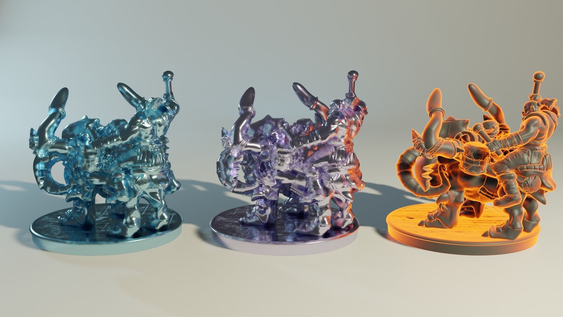 Katatonia Mounted Beast and Orc 3D printing Model 3D print model_13