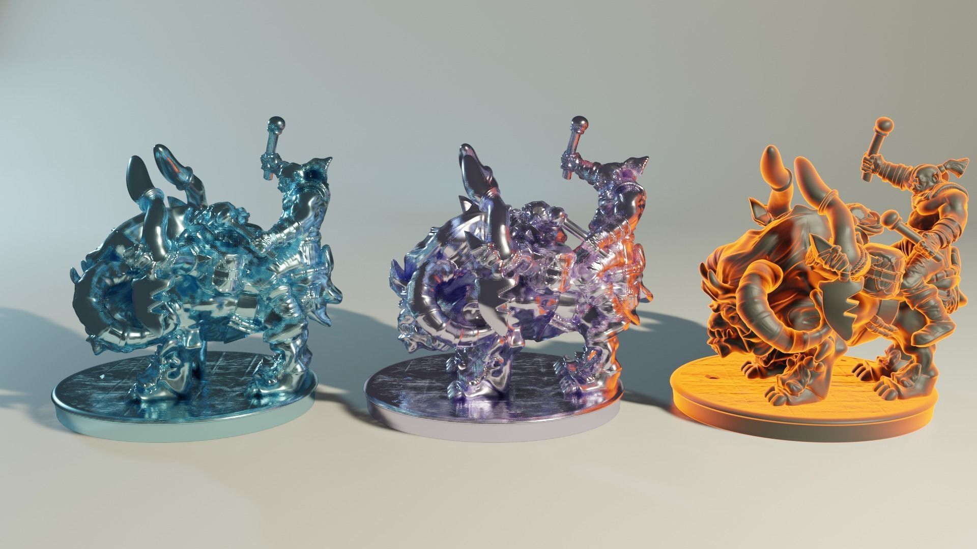 Katatonia Mounted Beast and Orc 3D printing Model 3D print model_15