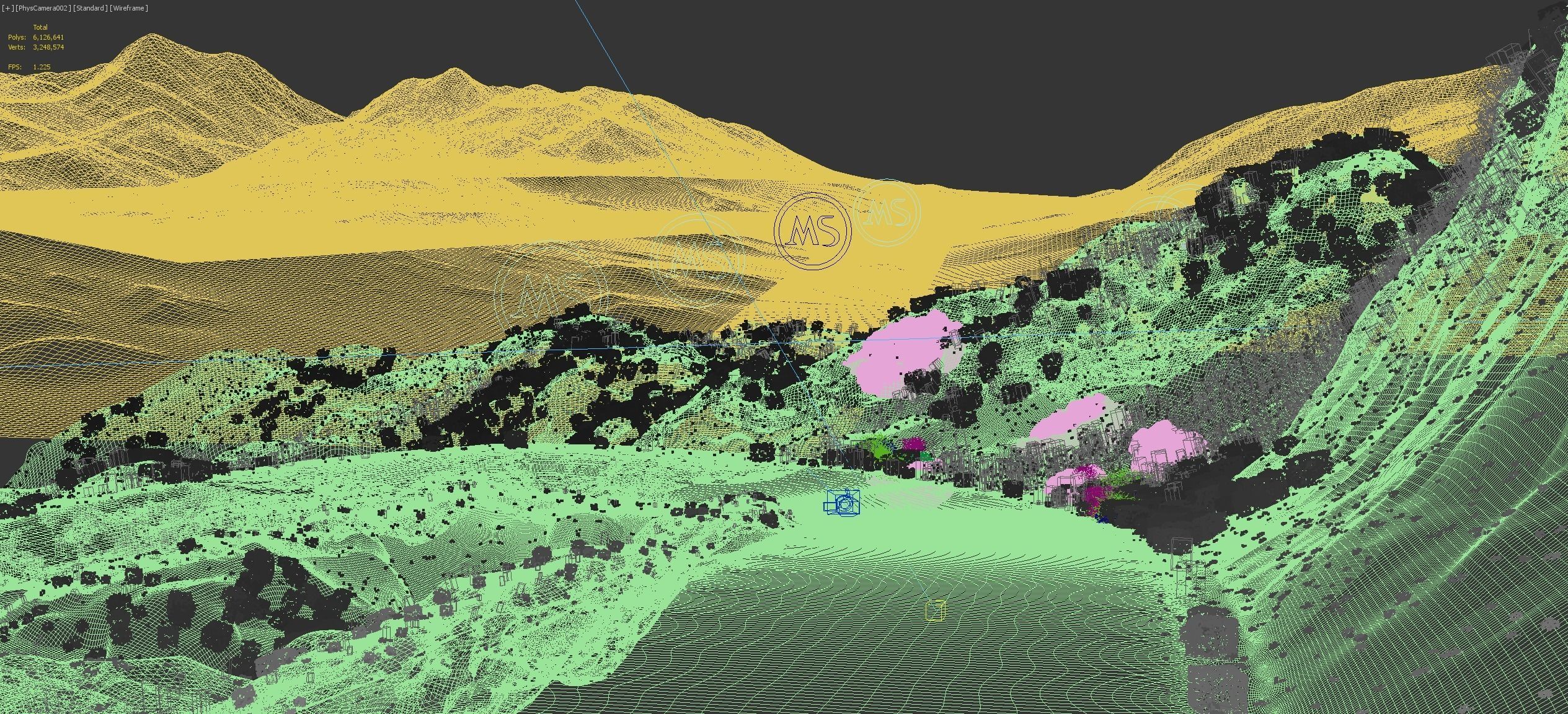 Wild mountain highway bend 3D model_18