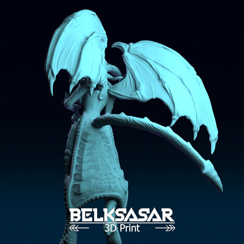 Demoness Mage Normal and Nude 3D print model_30