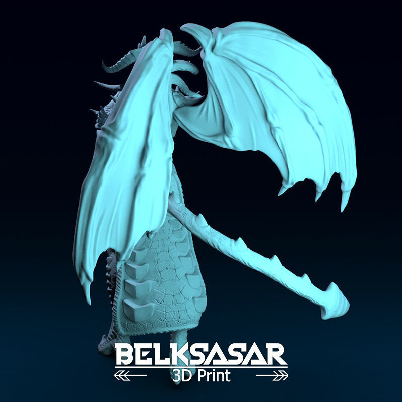 Demoness Mage Normal and Nude 3D print model_27