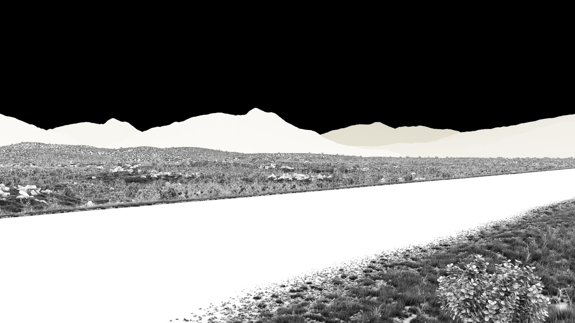 Field road production 3D model_4