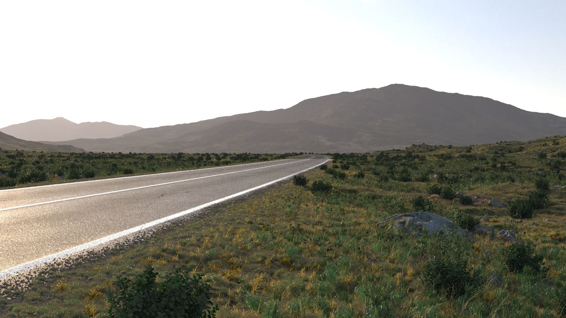 Field road production 3D model_9