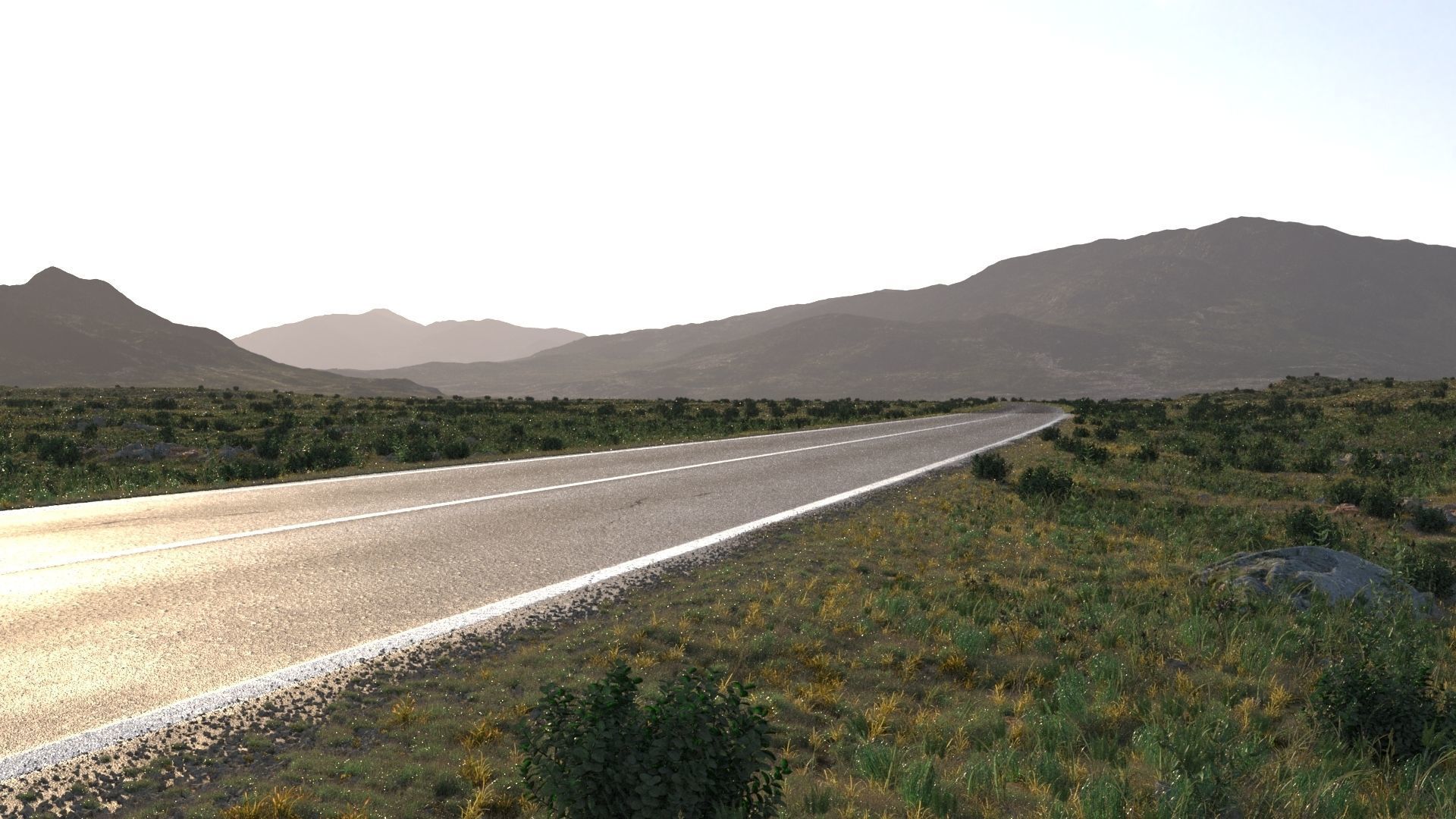 Field road production 3D model_6