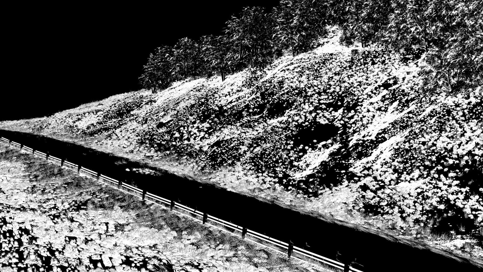 Field uphill highway 3D model_11