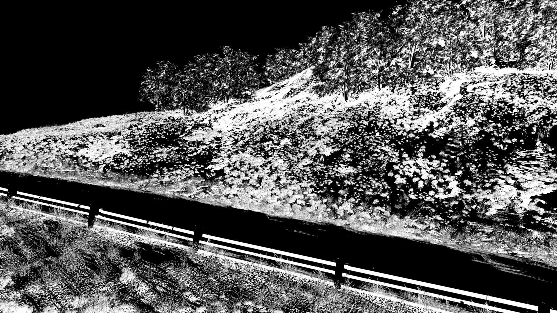 Field uphill highway 3D model_12