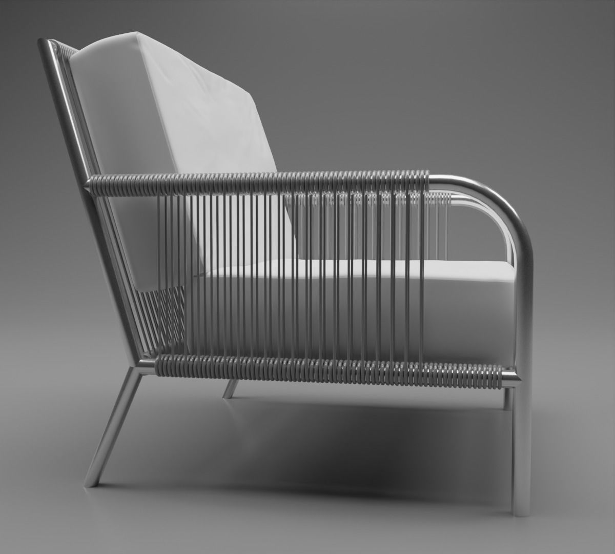Chair Outdoor from Crate And Barrel 3D model_2