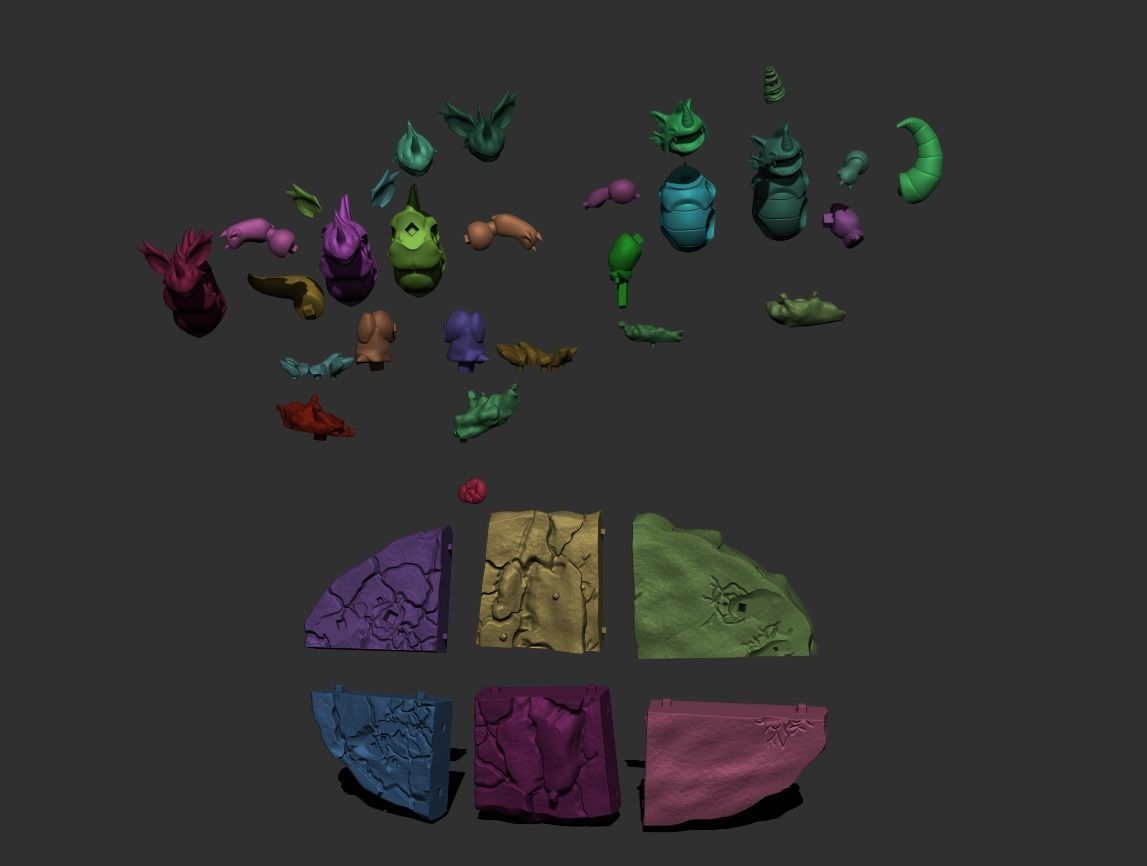 POKEMON BATTLE DIORAMA NIDOKING VS RHYDON 3D print model_4