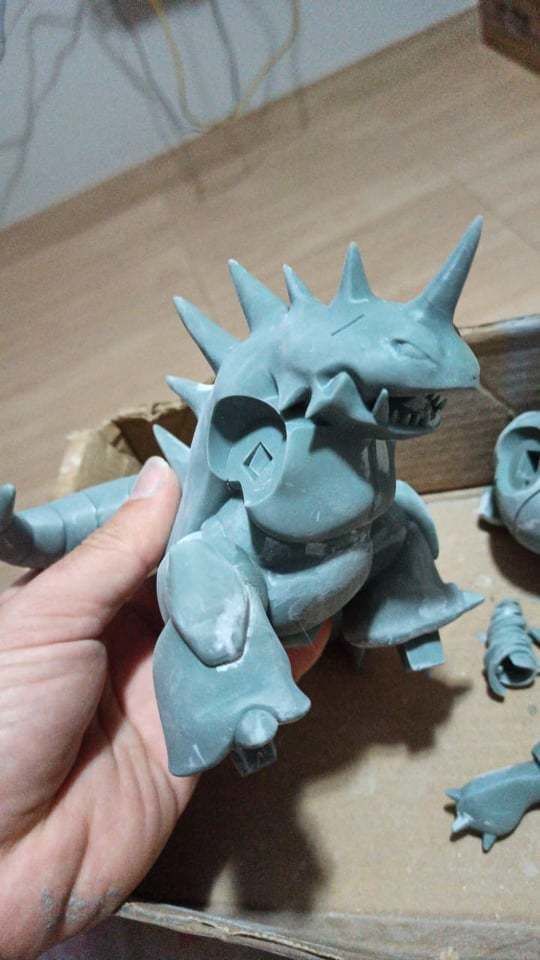 POKEMON BATTLE DIORAMA NIDOKING VS RHYDON 3D print model_6