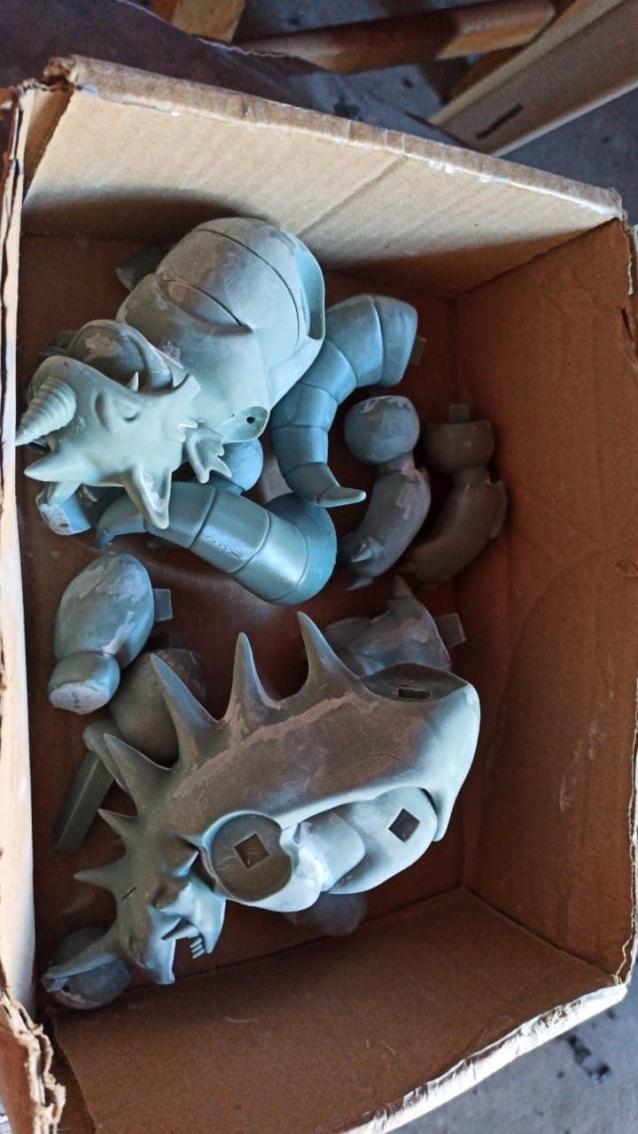 POKEMON BATTLE DIORAMA NIDOKING VS RHYDON 3D print model_7