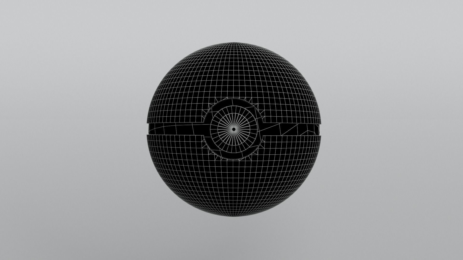 Fast Ball Low-poly 3D model_5