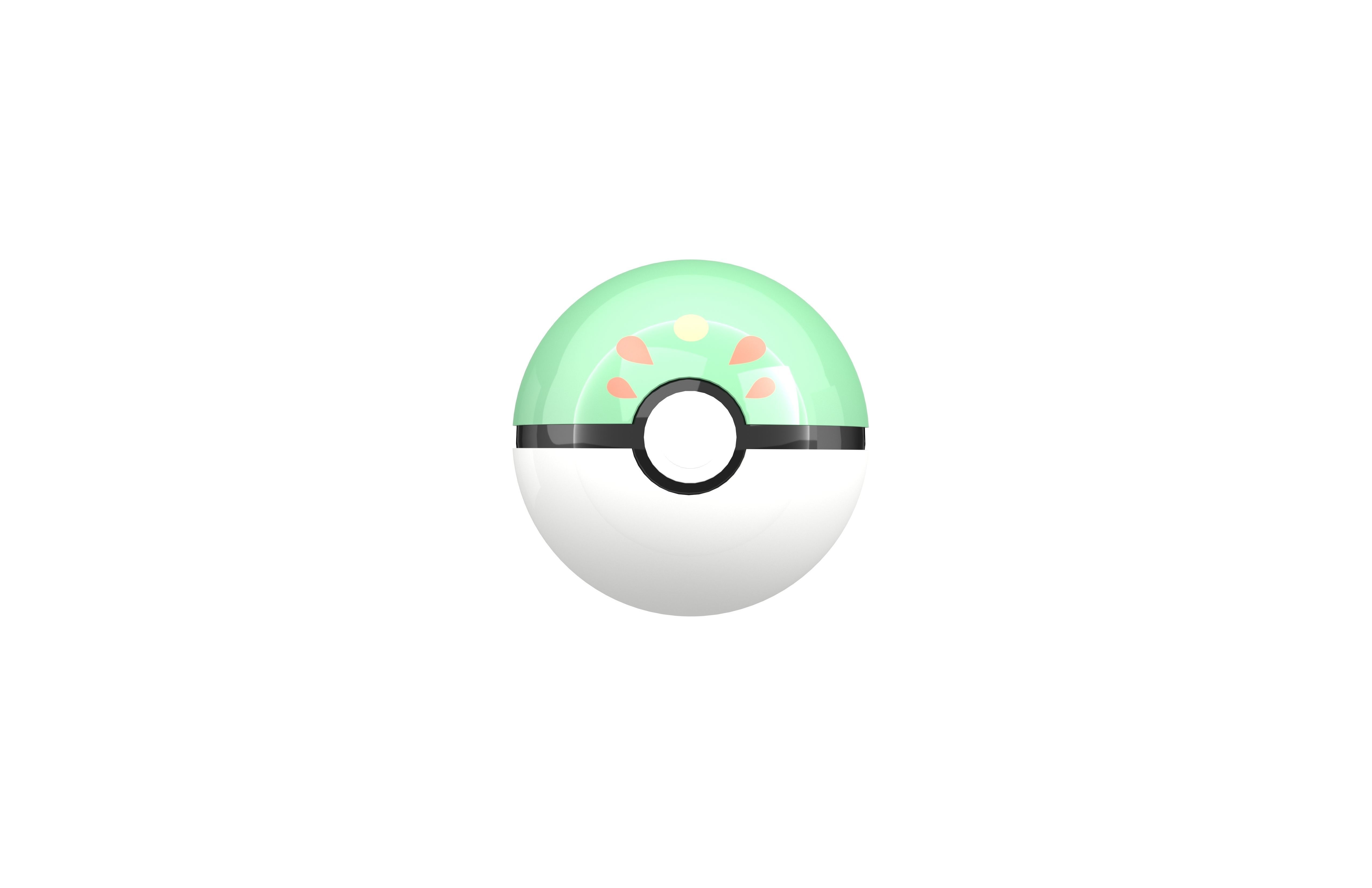 Friend Ball Low-poly 3D model_1