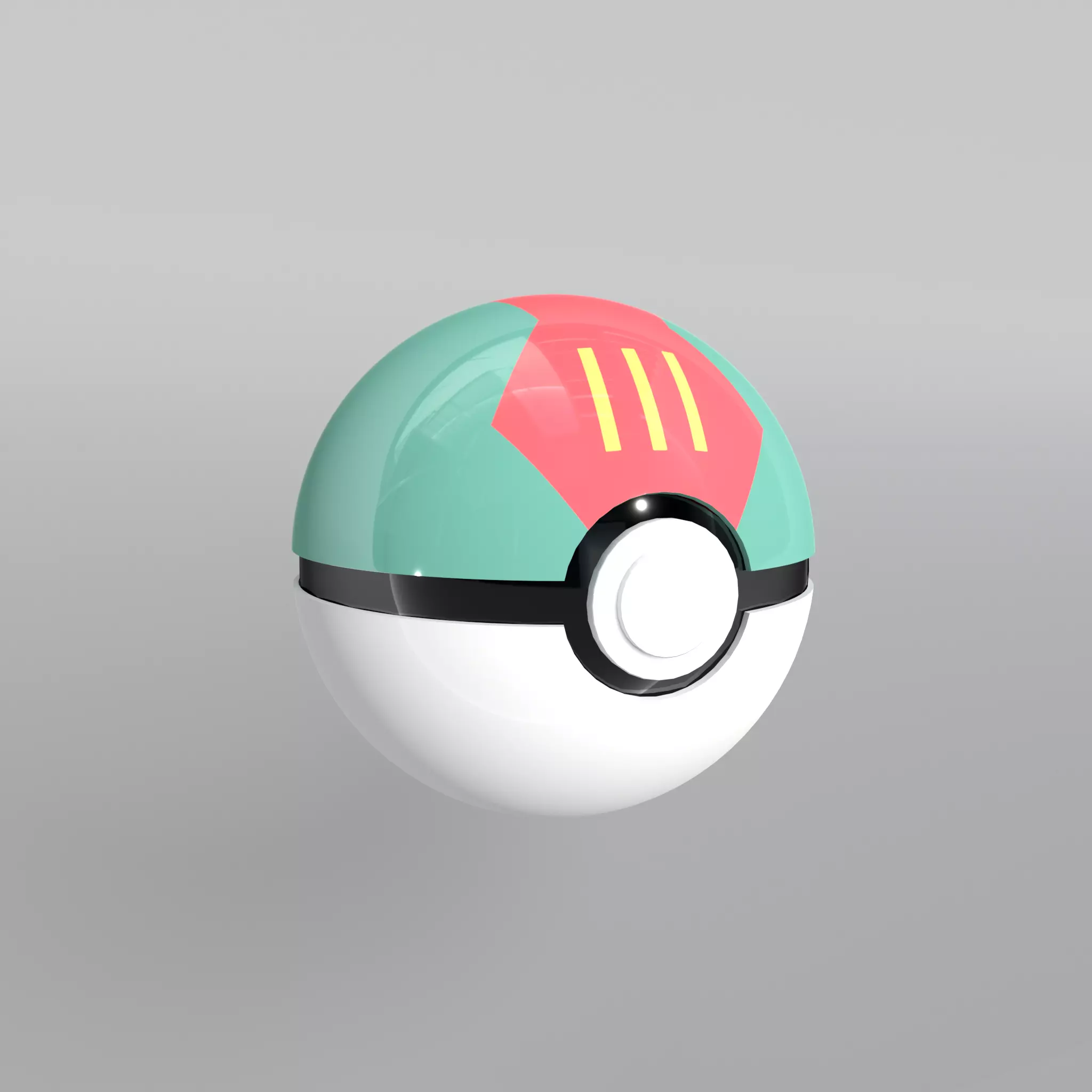 Lure Ball Low-poly 3D model