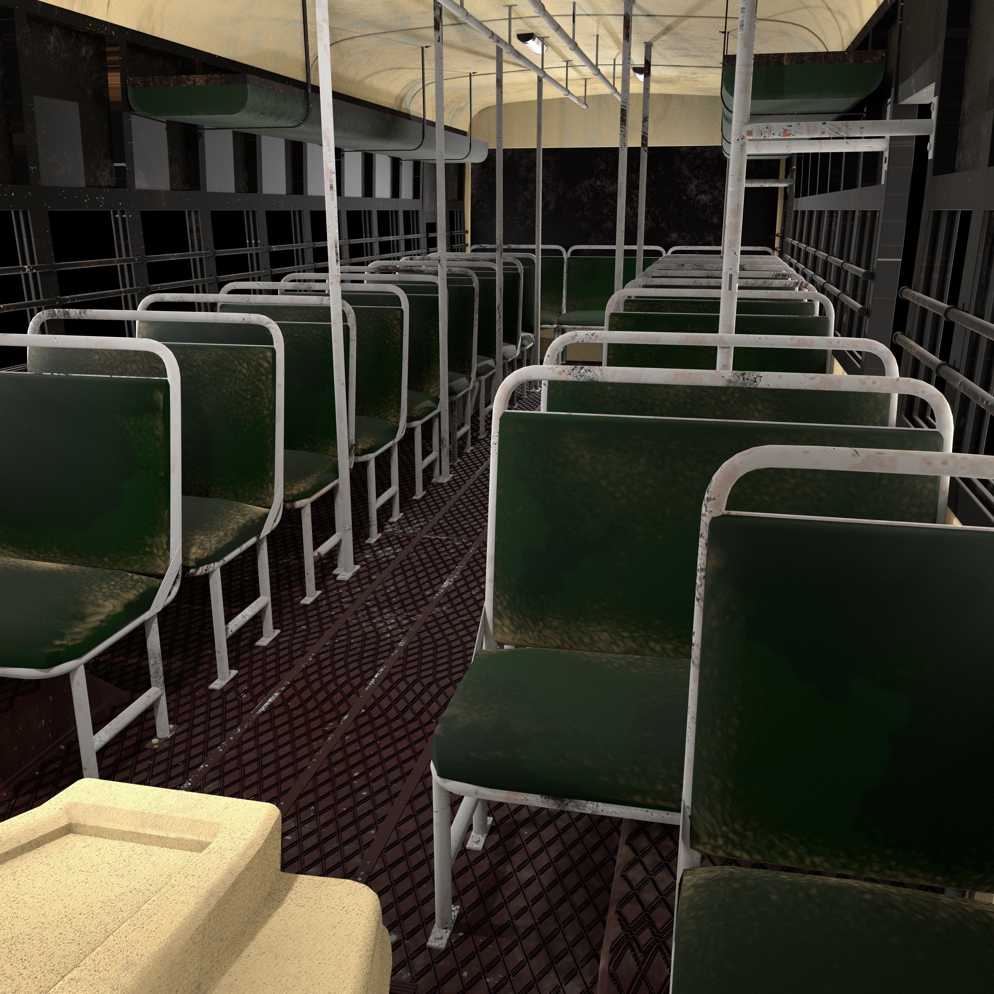Bus Model with Texture 3D model_12