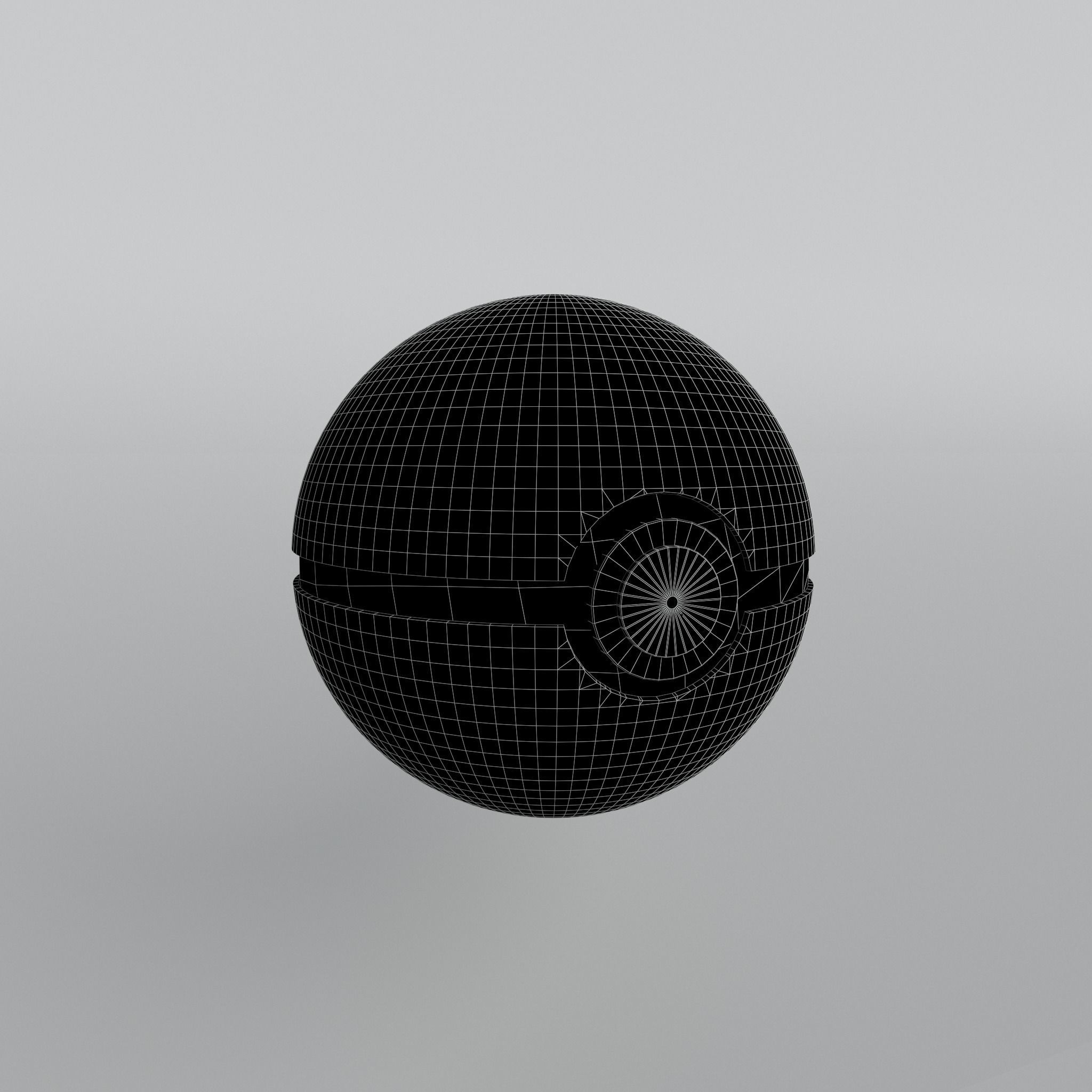 Sport Ball Low-poly 3D model_4