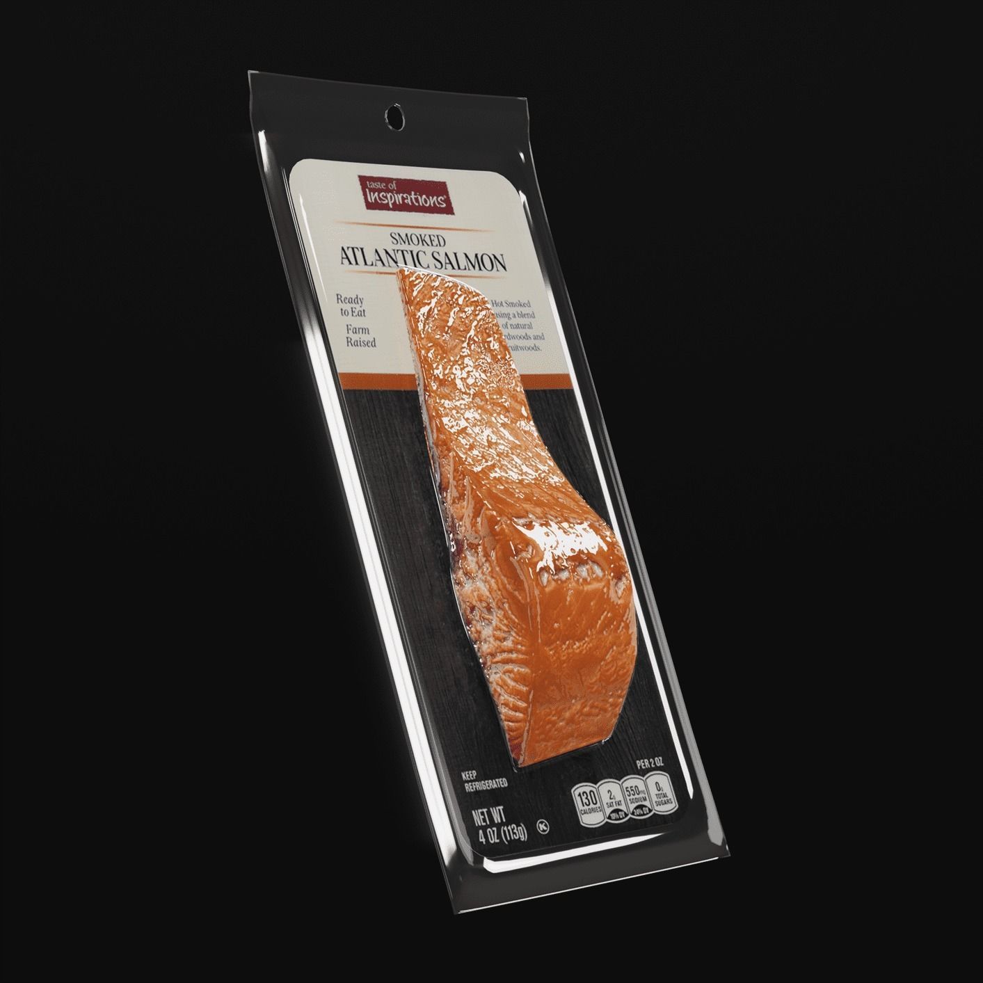 Smoked Salmon 2 3D model_2