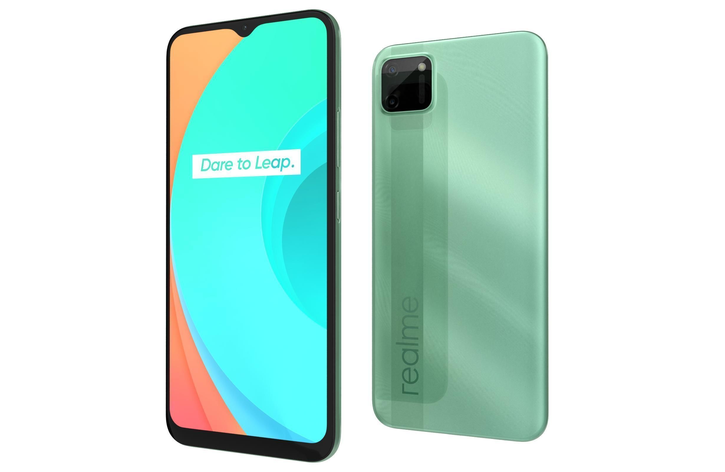 Realme C11 Mint Green 3D model_14