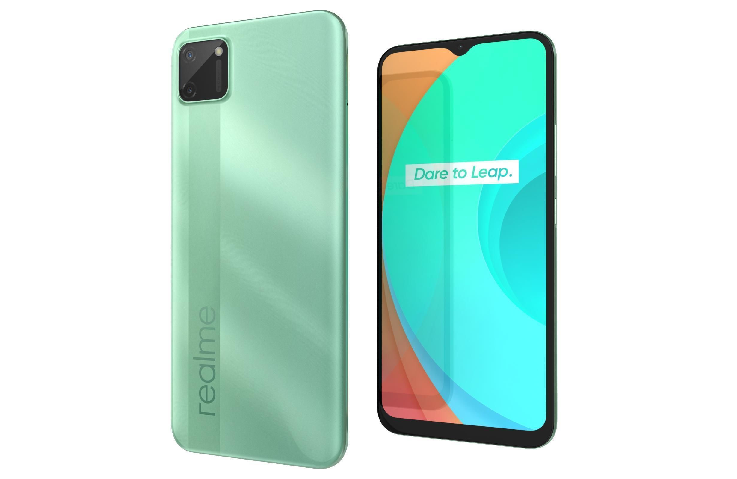 Realme C11 Mint Green 3D model_15