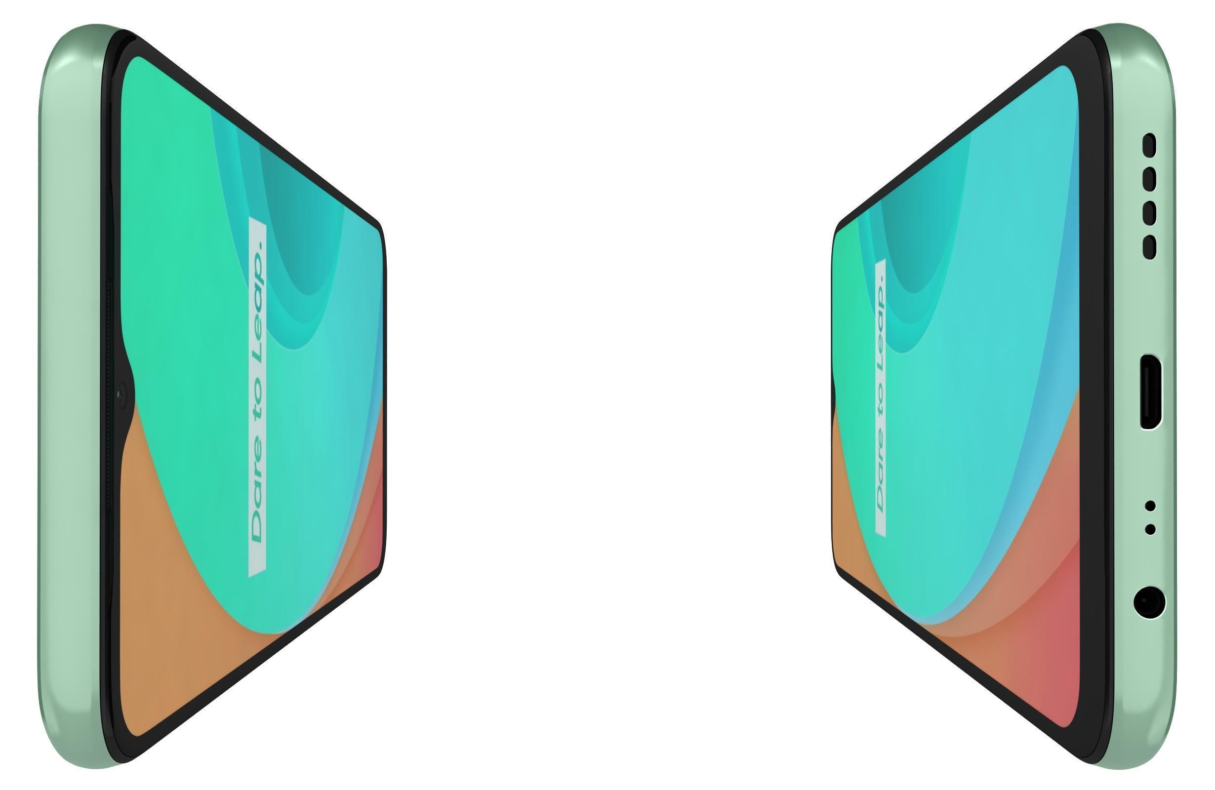 Realme C11 Mint Green 3D model_6