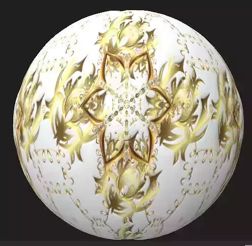 Vintage and doodles Surface PBR Texture on white background