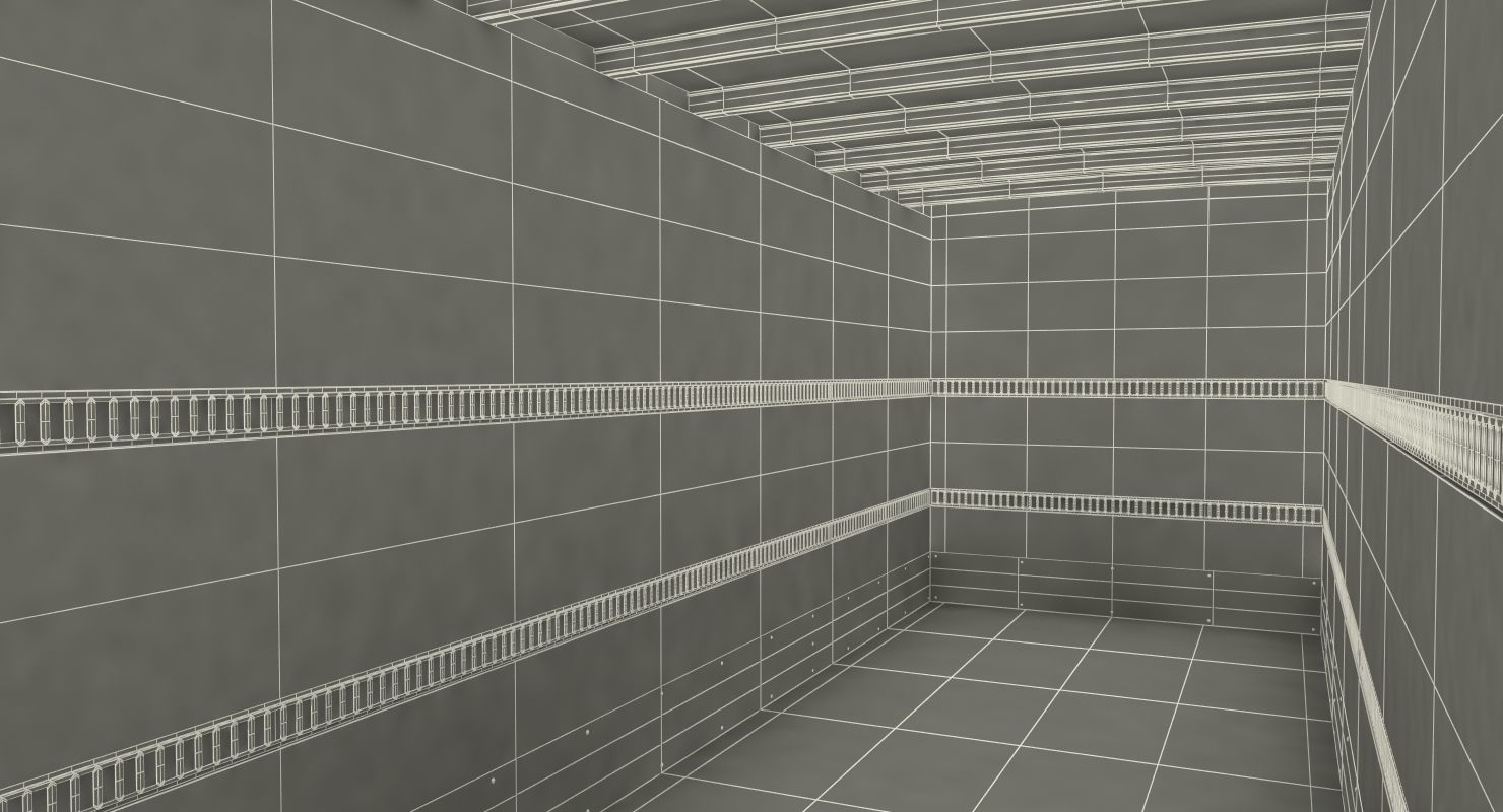 Box Truck Ford 2019 F 650 Simple Interior 3D model_28