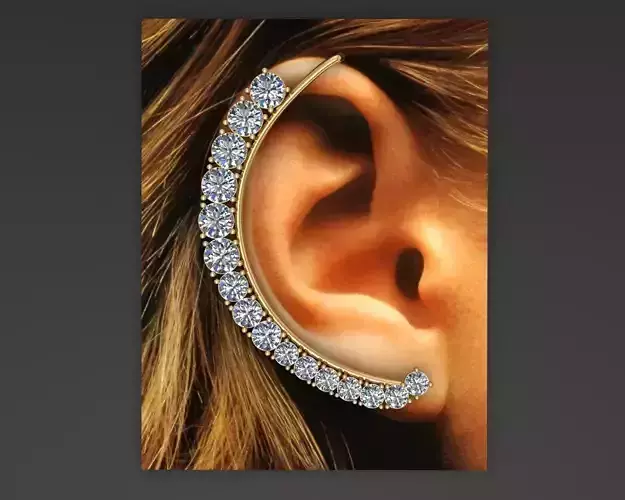 Ear Cuff Earrings 3D print model