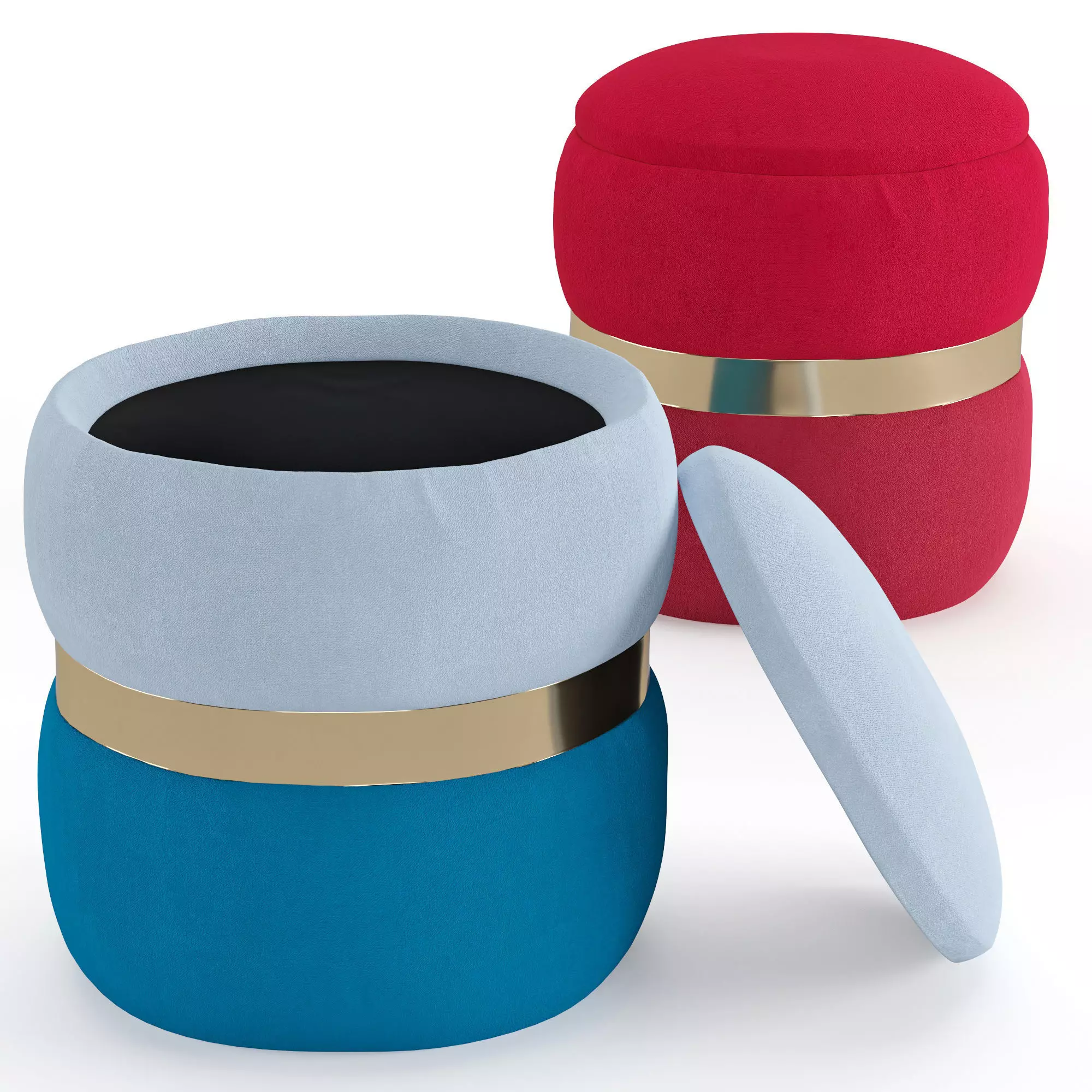 Pouf Goldie 3D model