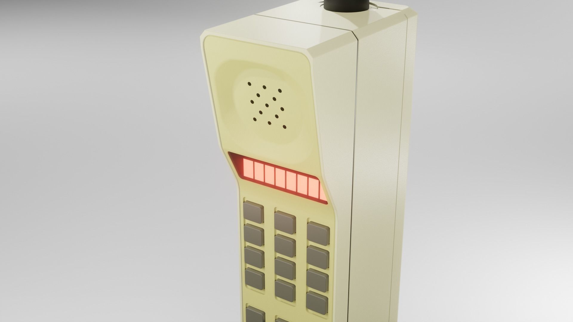 Retro Cell Phone 3D model_8