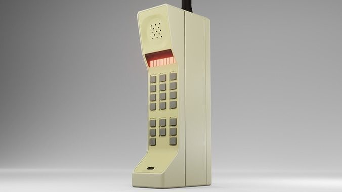 Retro Cell Phone 3D model