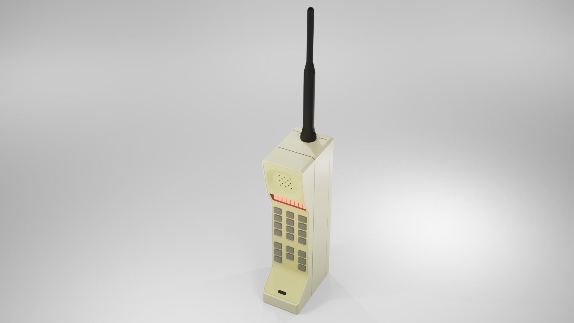 Retro Cell Phone 3D model_5