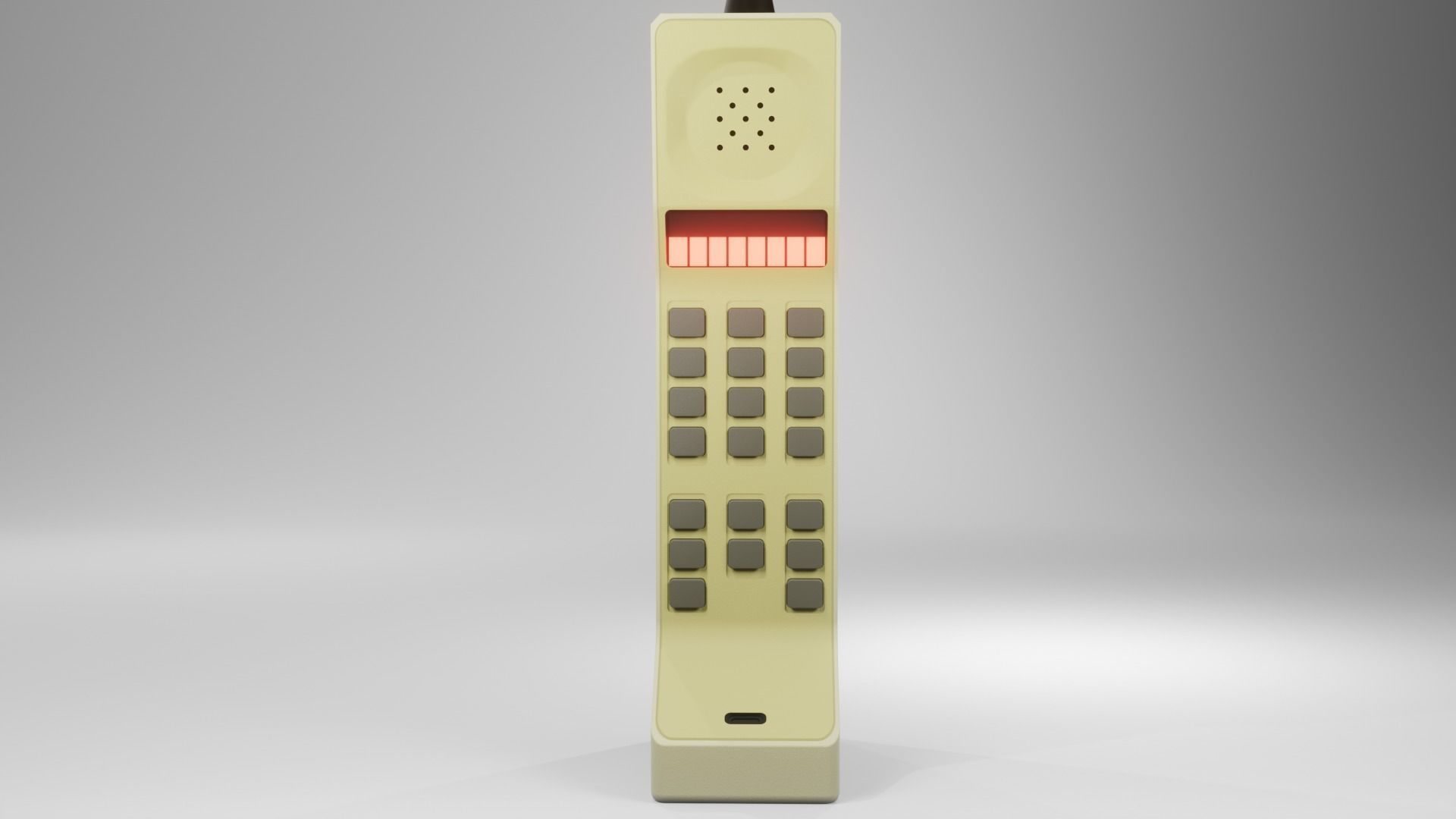 Retro Cell Phone 3D model_6