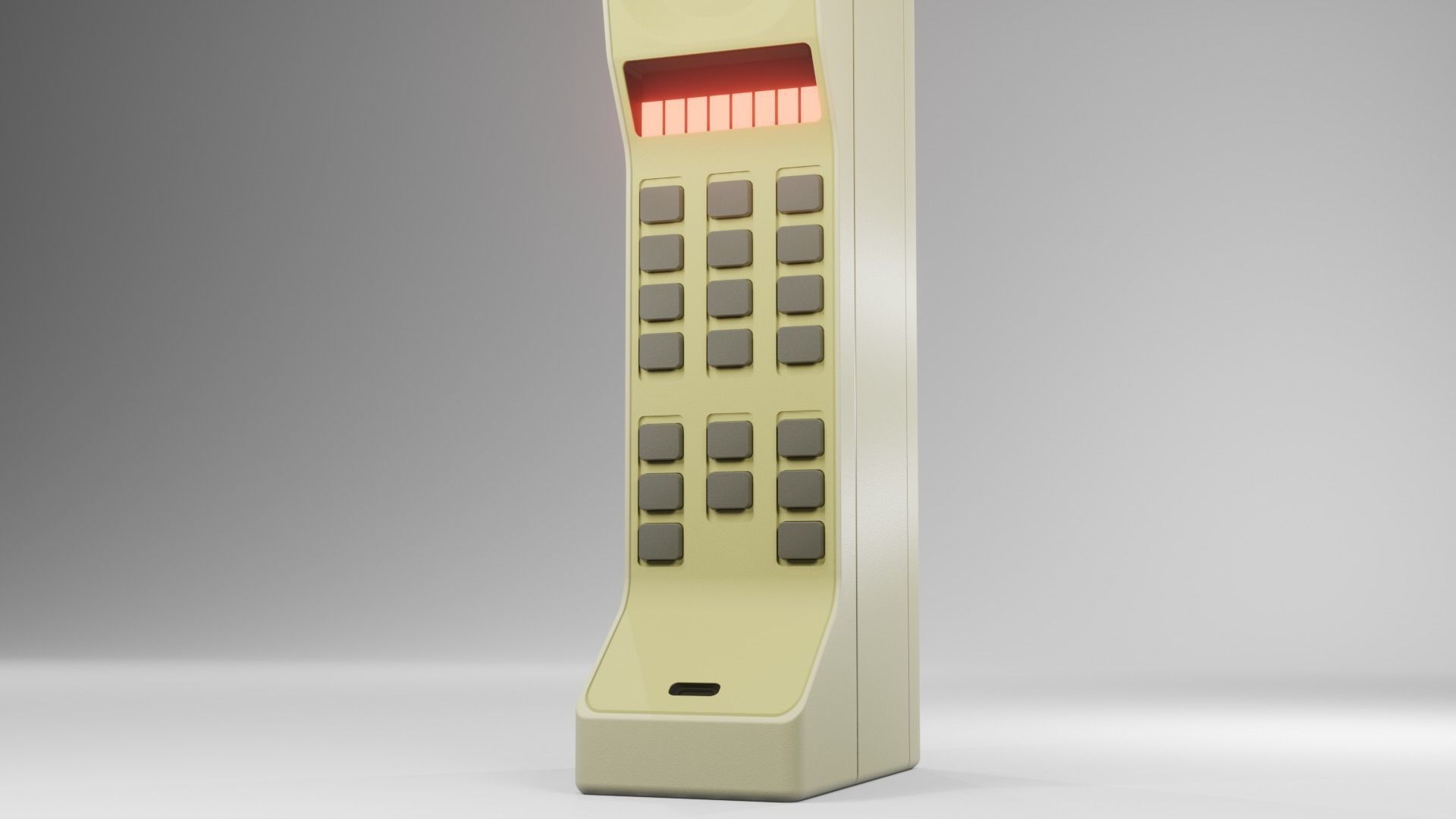 Retro Cell Phone 3D model_7