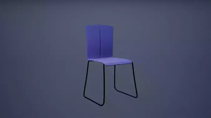 Chair Low Poly Game Ready