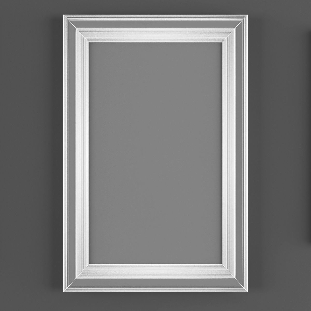 Pictures871 peony framed art Low-poly 3D model_3