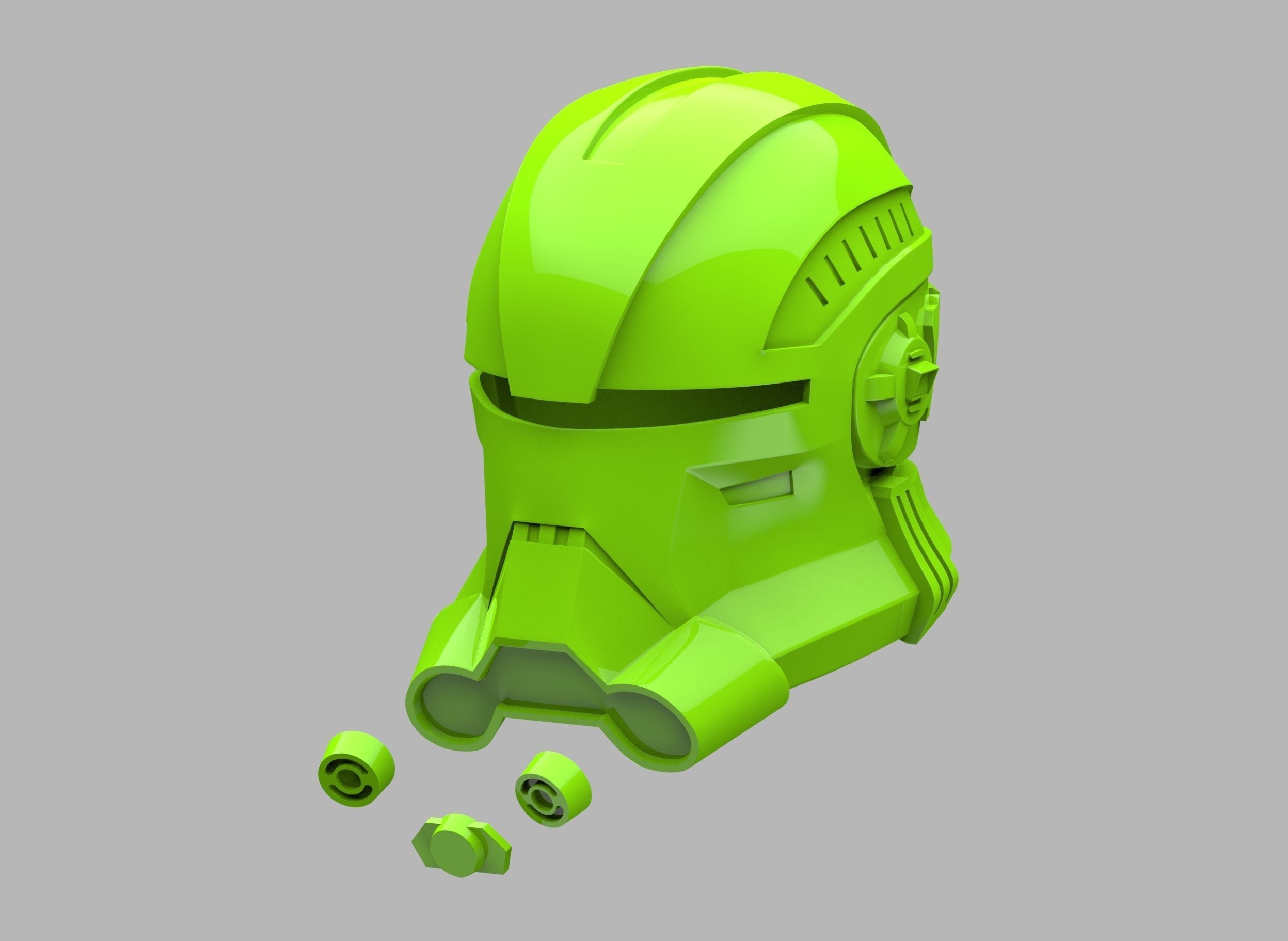 Echo Helmet - The Bad Batch - 3D Print Files 3D print model_7