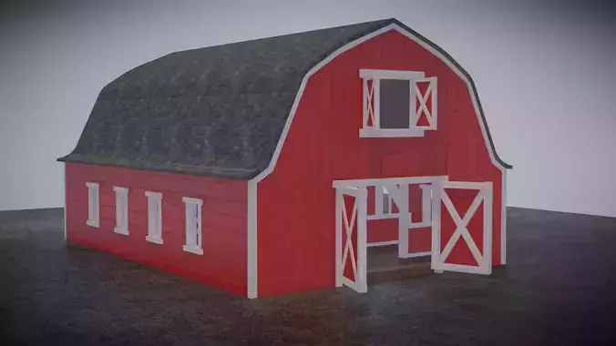 Barn With Inside 3D model