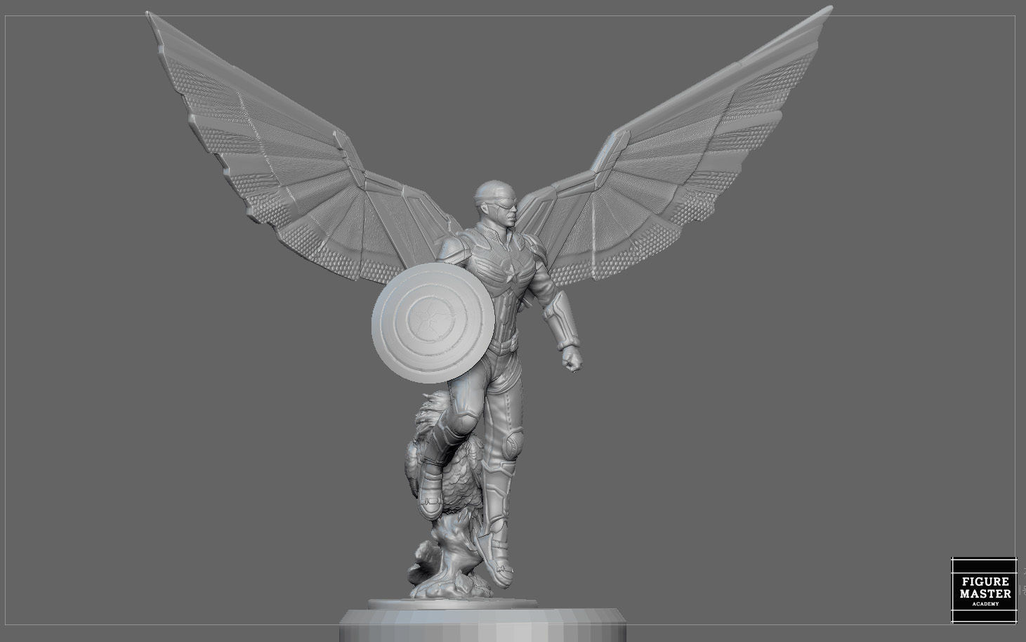 CAPTAIN AMERICA FALCON SAM WINTER SOLDIER AVENGERS MCU CHARACTER 3D print model_20