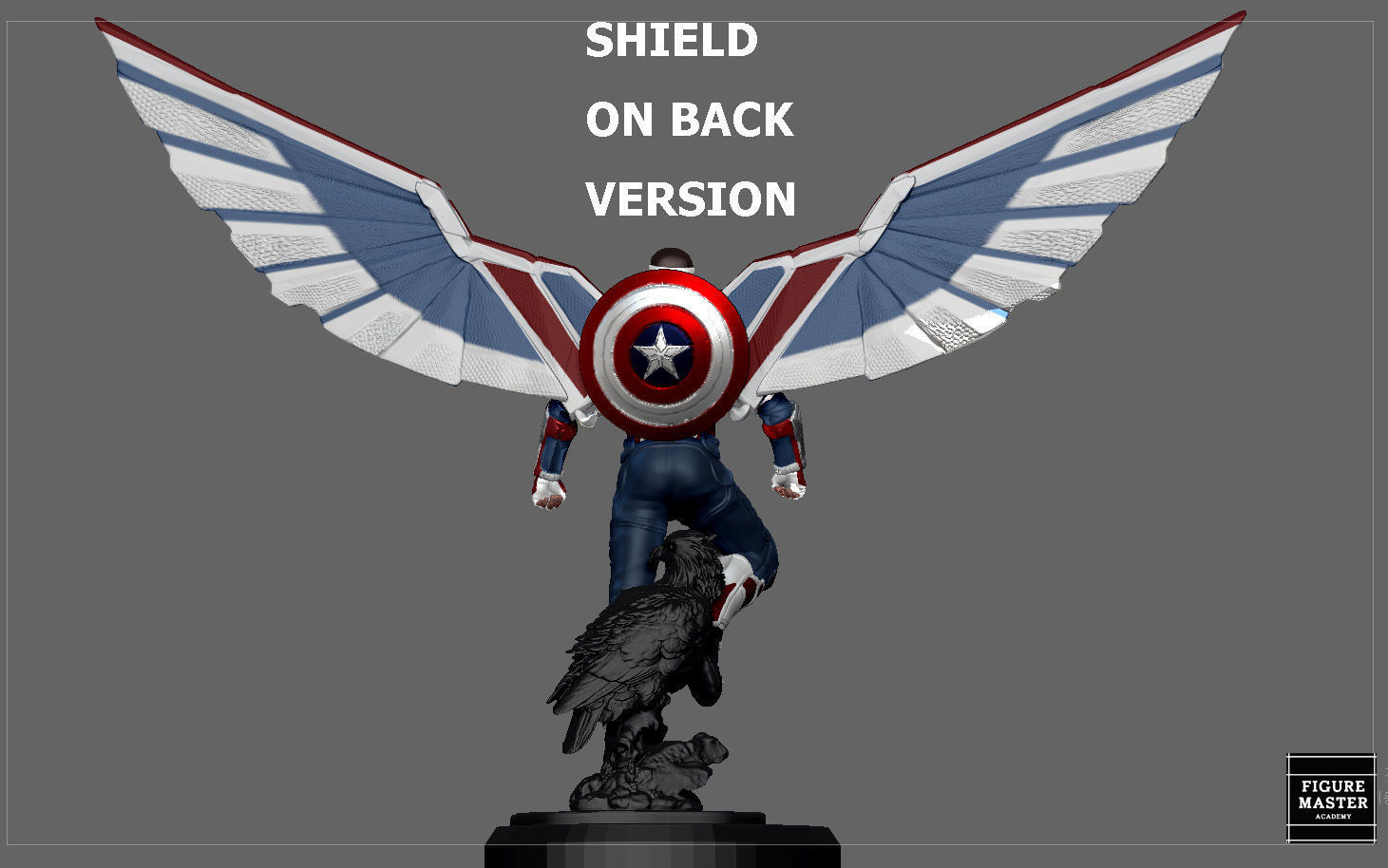 CAPTAIN AMERICA FALCON SAM WINTER SOLDIER AVENGERS MCU CHARACTER 3D print model_17
