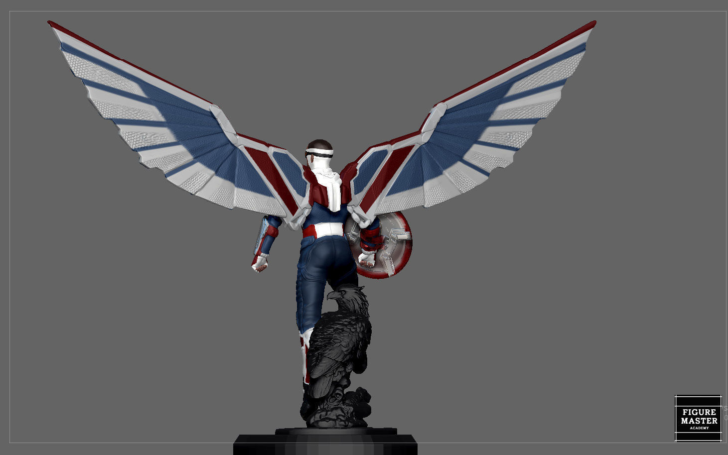 CAPTAIN AMERICA FALCON SAM WINTER SOLDIER AVENGERS MCU CHARACTER 3D print model_5