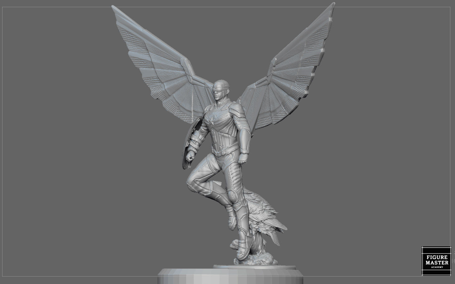 CAPTAIN AMERICA FALCON SAM WINTER SOLDIER AVENGERS MCU CHARACTER 3D print model_21