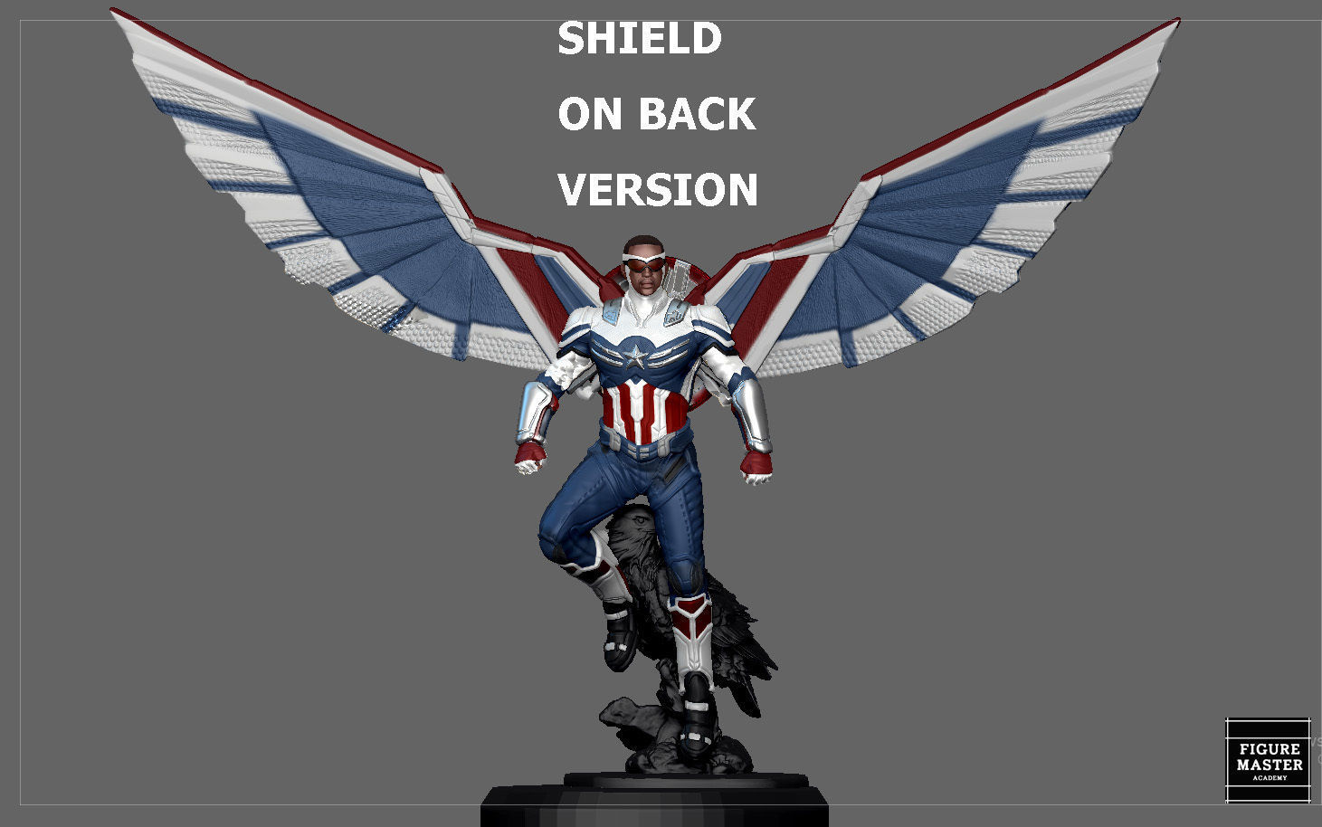 CAPTAIN AMERICA FALCON SAM WINTER SOLDIER AVENGERS MCU CHARACTER 3D print model_15