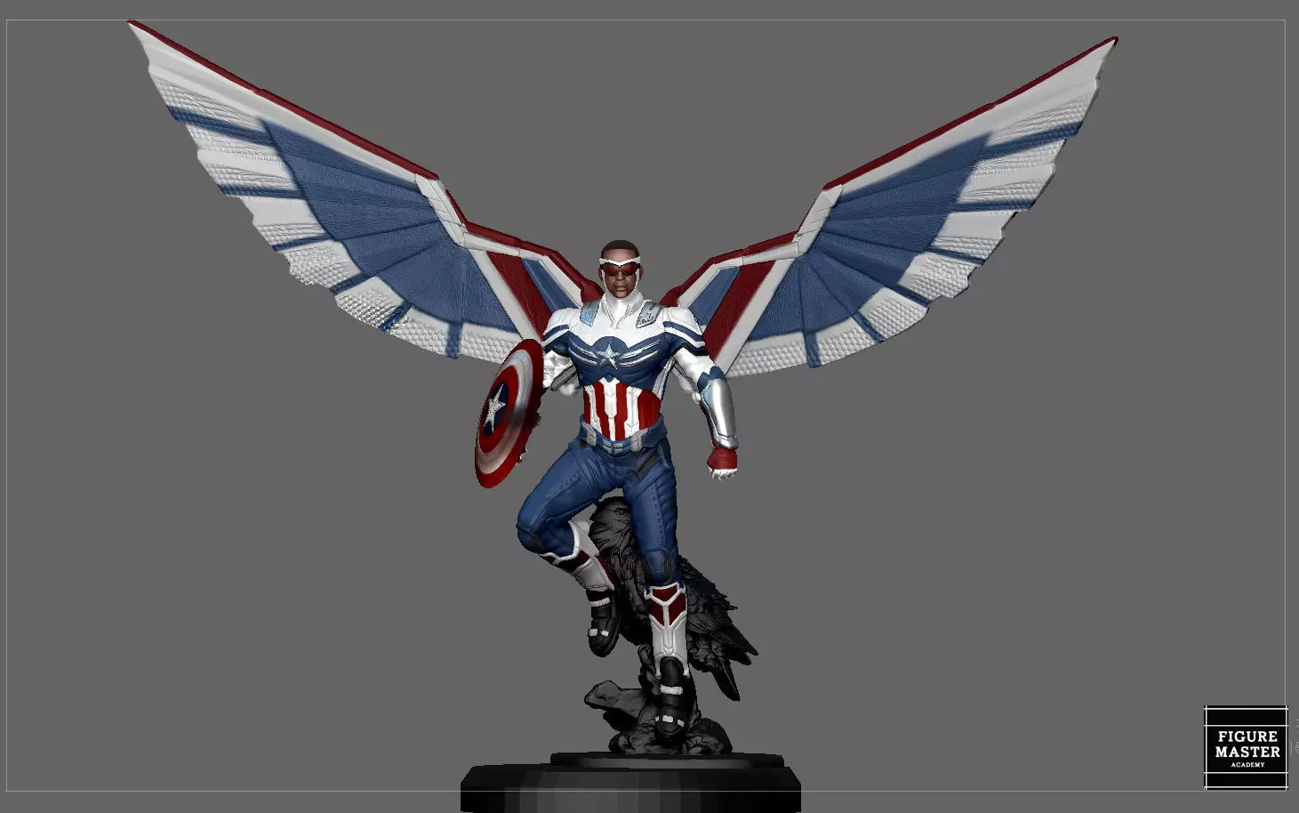 CAPTAIN AMERICA FALCON SAM WINTER SOLDIER AVENGERS MCU CHARACTER 3D print model_0